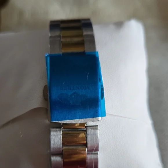 NWT Montres Prestige Men’s Two-tone Gold And Silver Stainless Steel Watch